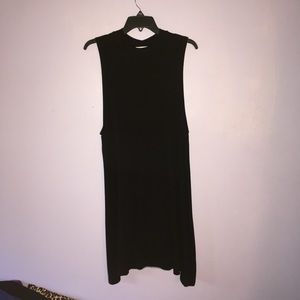 Black Sleeveless Casual Dress